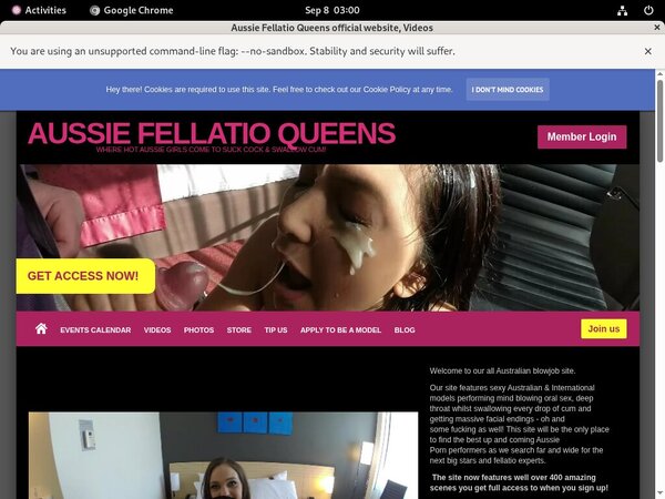 Aussie Fellatio Queens Promo Code 2018