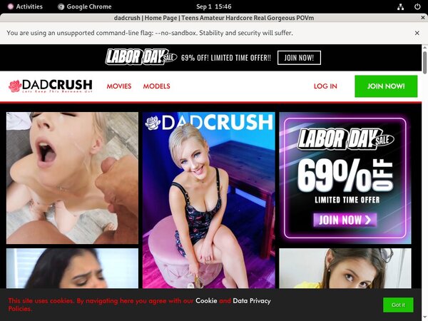 Dadcrush.com Vendo Page