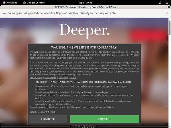 Deeper Mobile Account