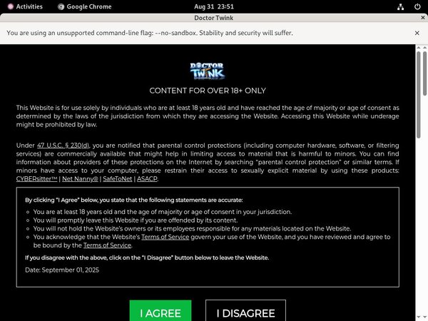 Doctor Twink Renew Membership