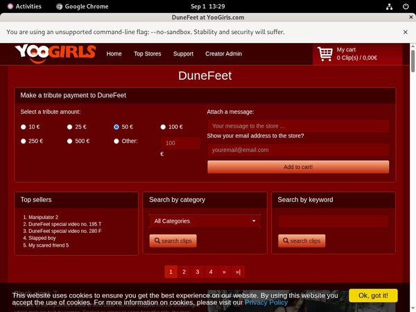Dunefeet $1 Trial