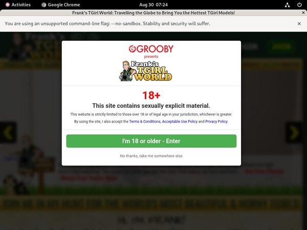 Franks T-Girl World Adult Passwords