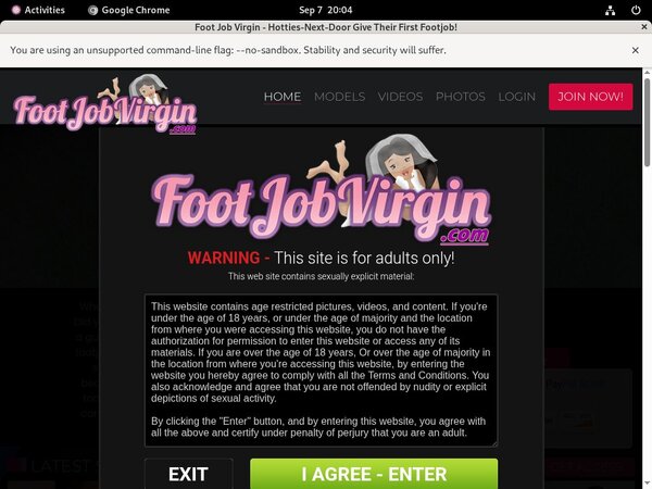 Free Footjobvirgin.com Username