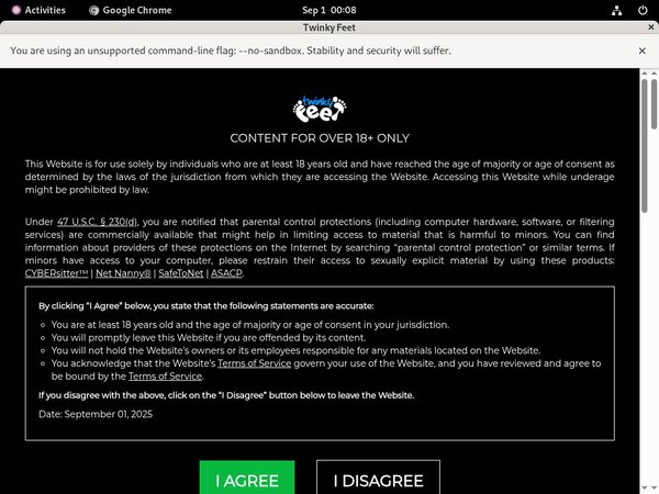 Free Pass For Twinky Feet