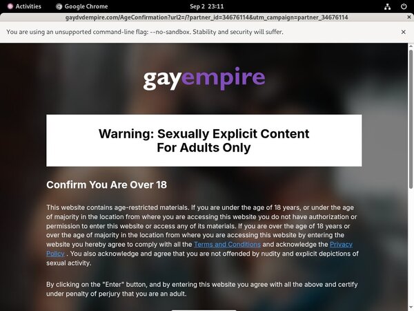 Gay Empire Adult Passwords
