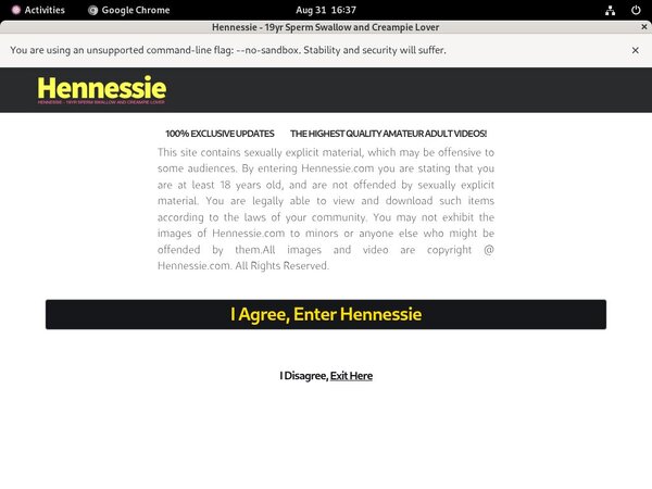 Hennessie.com Login