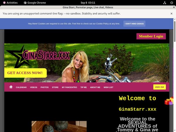Logins For GinaStarr