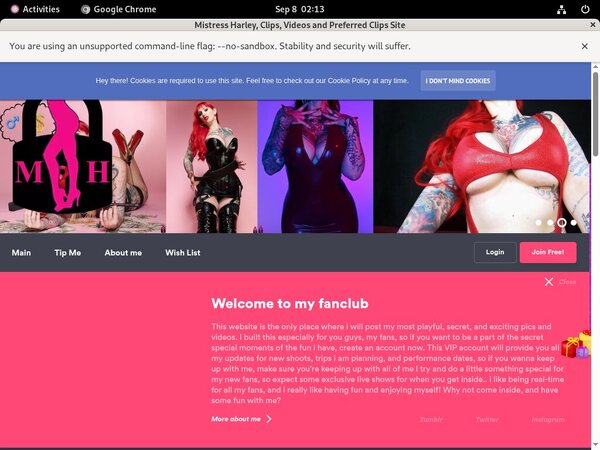 MistressHarley Yearly Membership