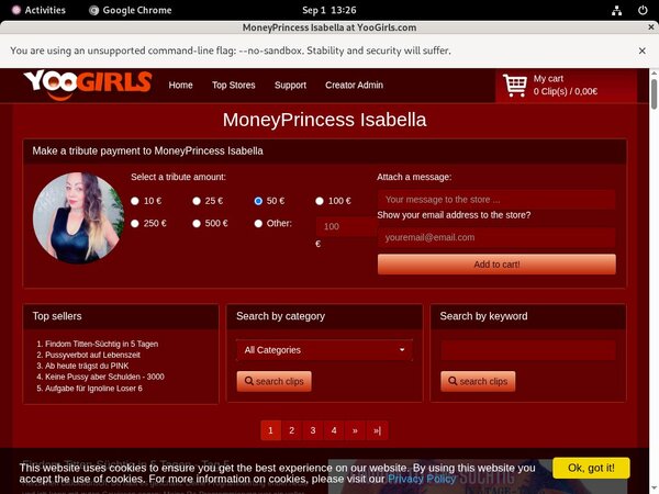 MoneyprincessIsabell Account Logins MoneyprincessIsabell Account Logins
