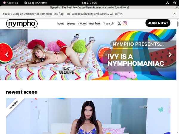 Nympho With Direct Debit