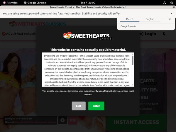 Sweetheart Classics Crear Cuenta