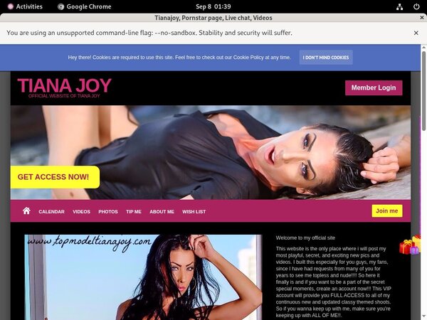 Tianajoy.modelcentro.com Free Trial 2018