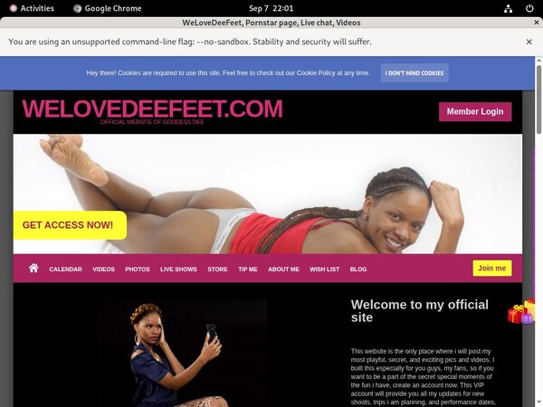 WeLoveDeeFeet Join Page