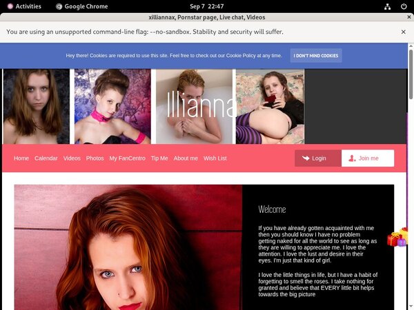 Xilliannax Sign Up Page