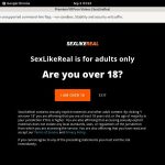 Sexlikereal Logins 2018